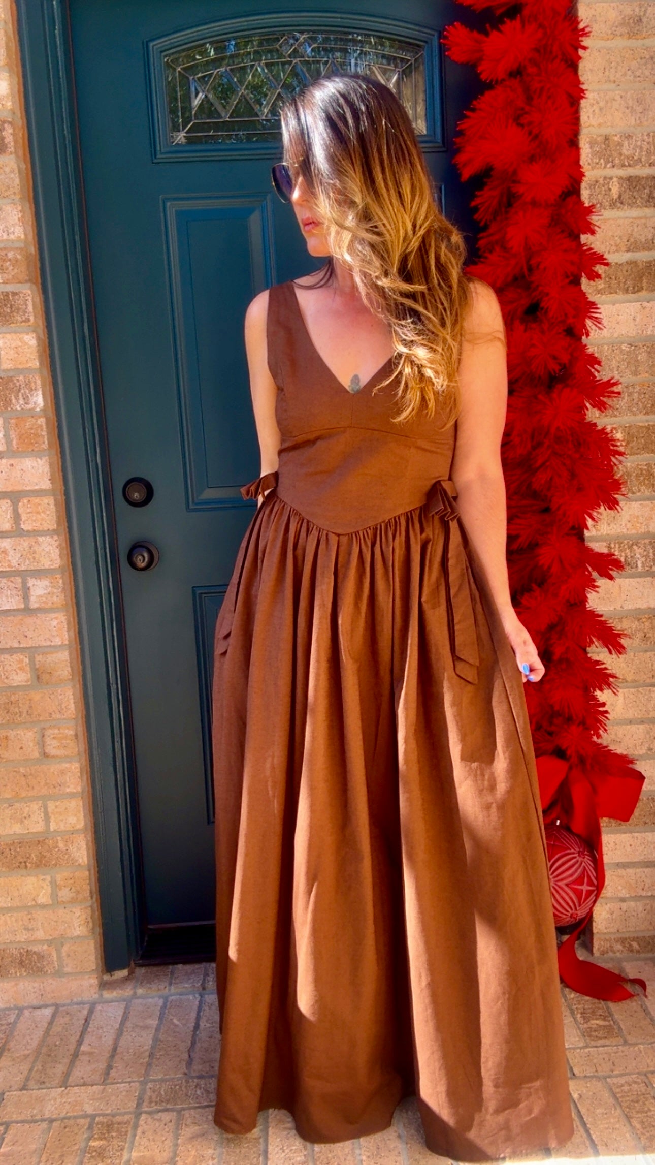 Pink Friday 🎉Cocoa Linen Maxi