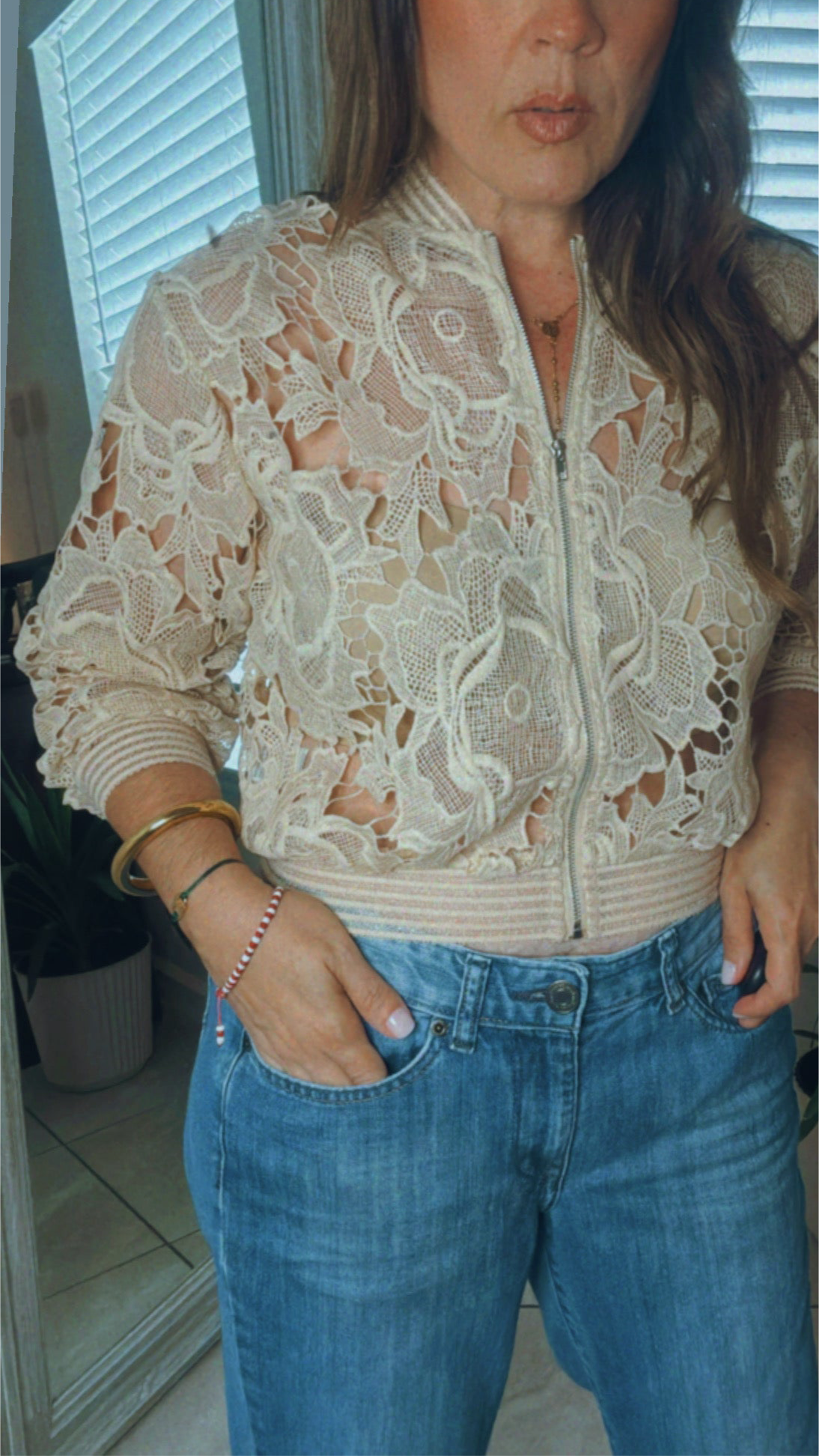 Antique Lace Bomber