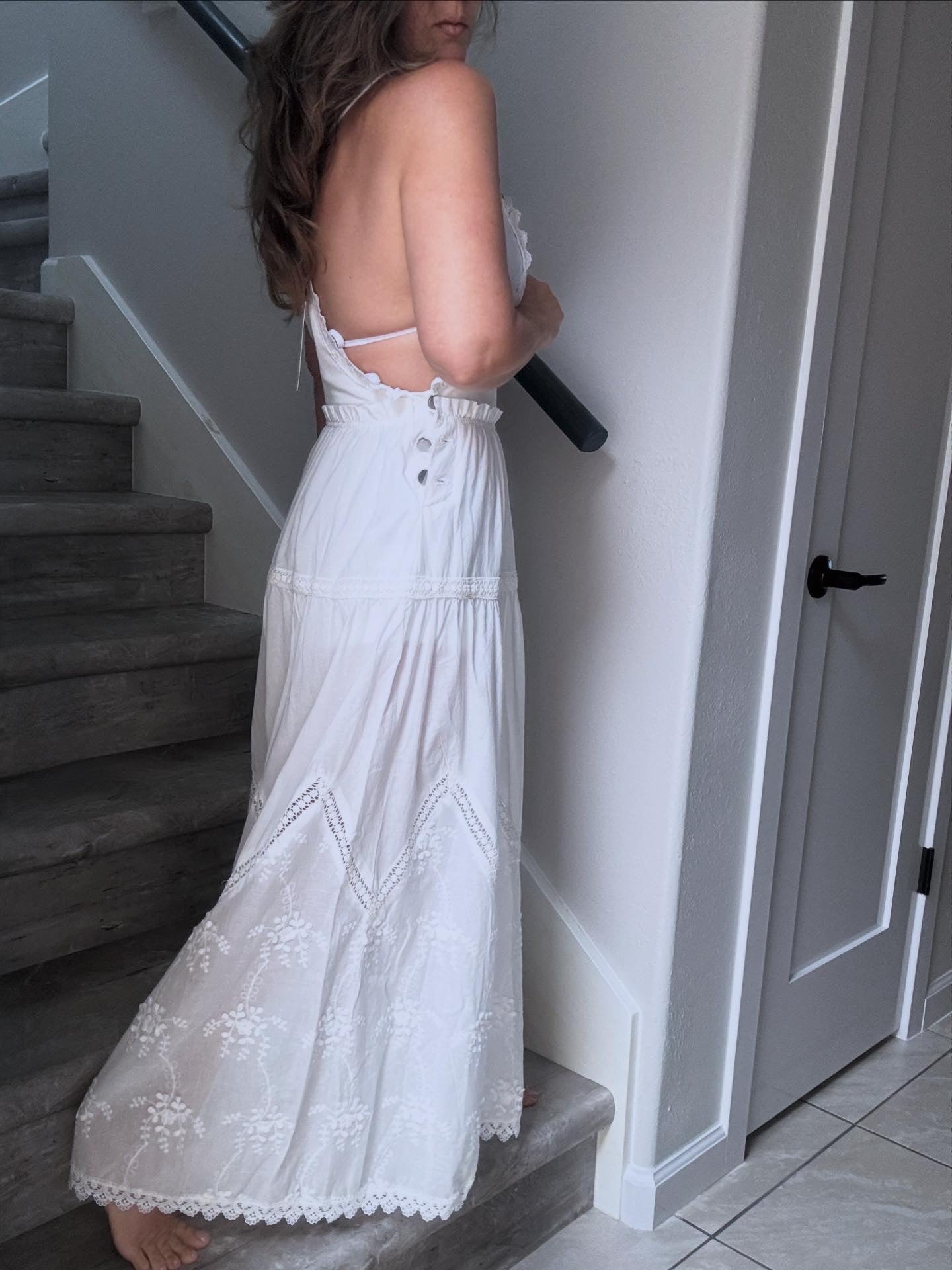 White ⚪️ Embroided Jumper