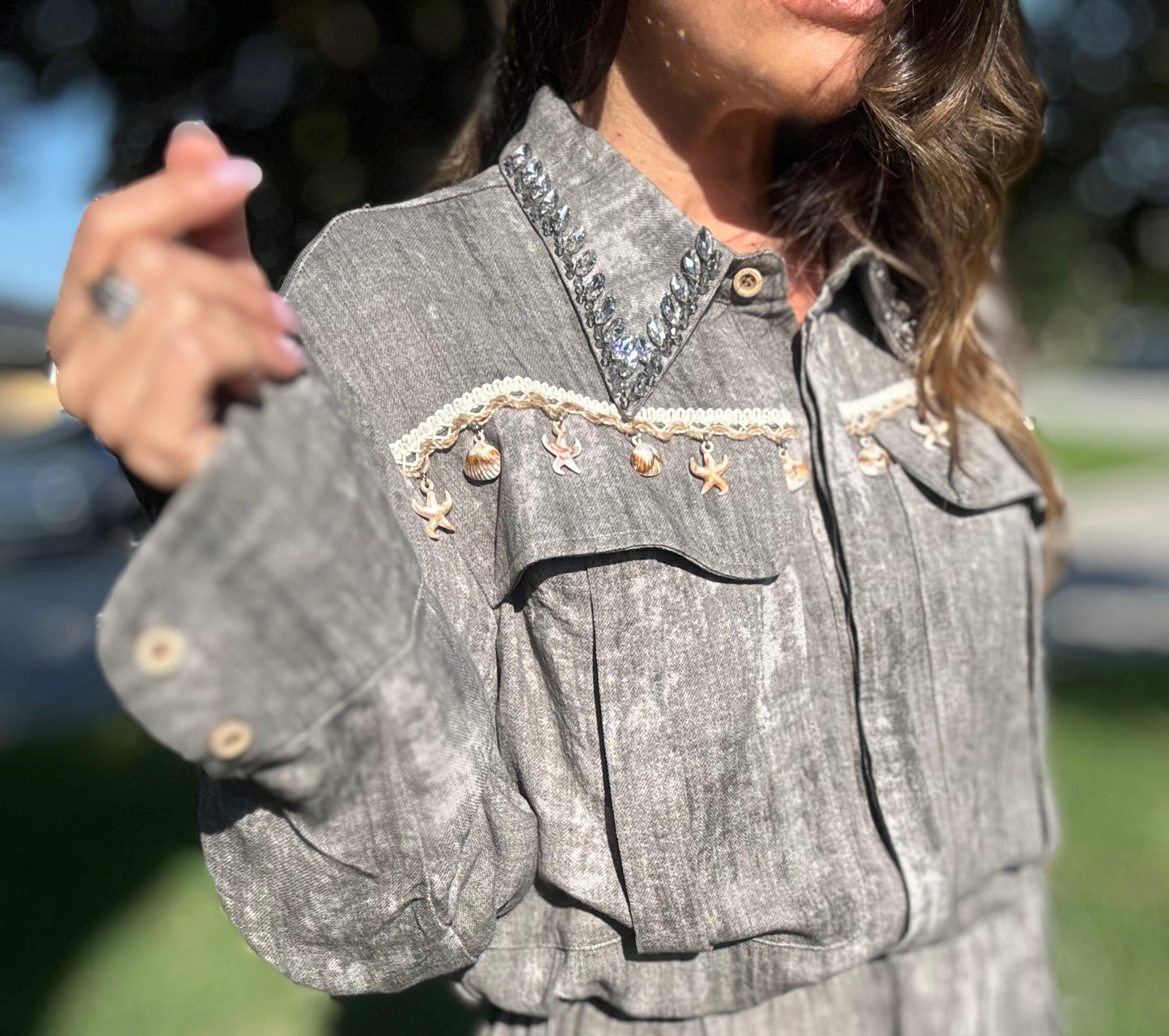 Gray🐚Linen set