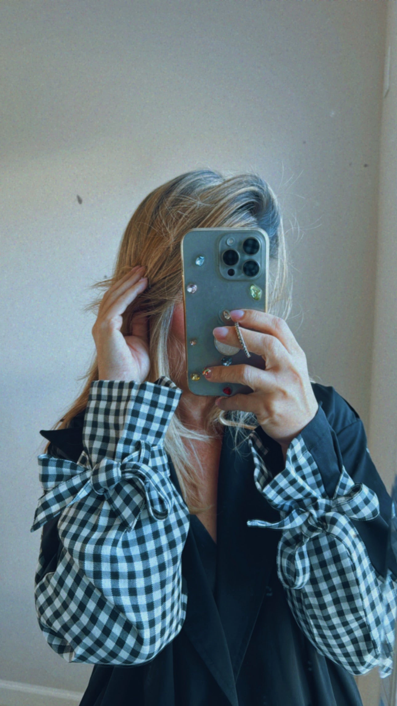 Trench checkered Coat