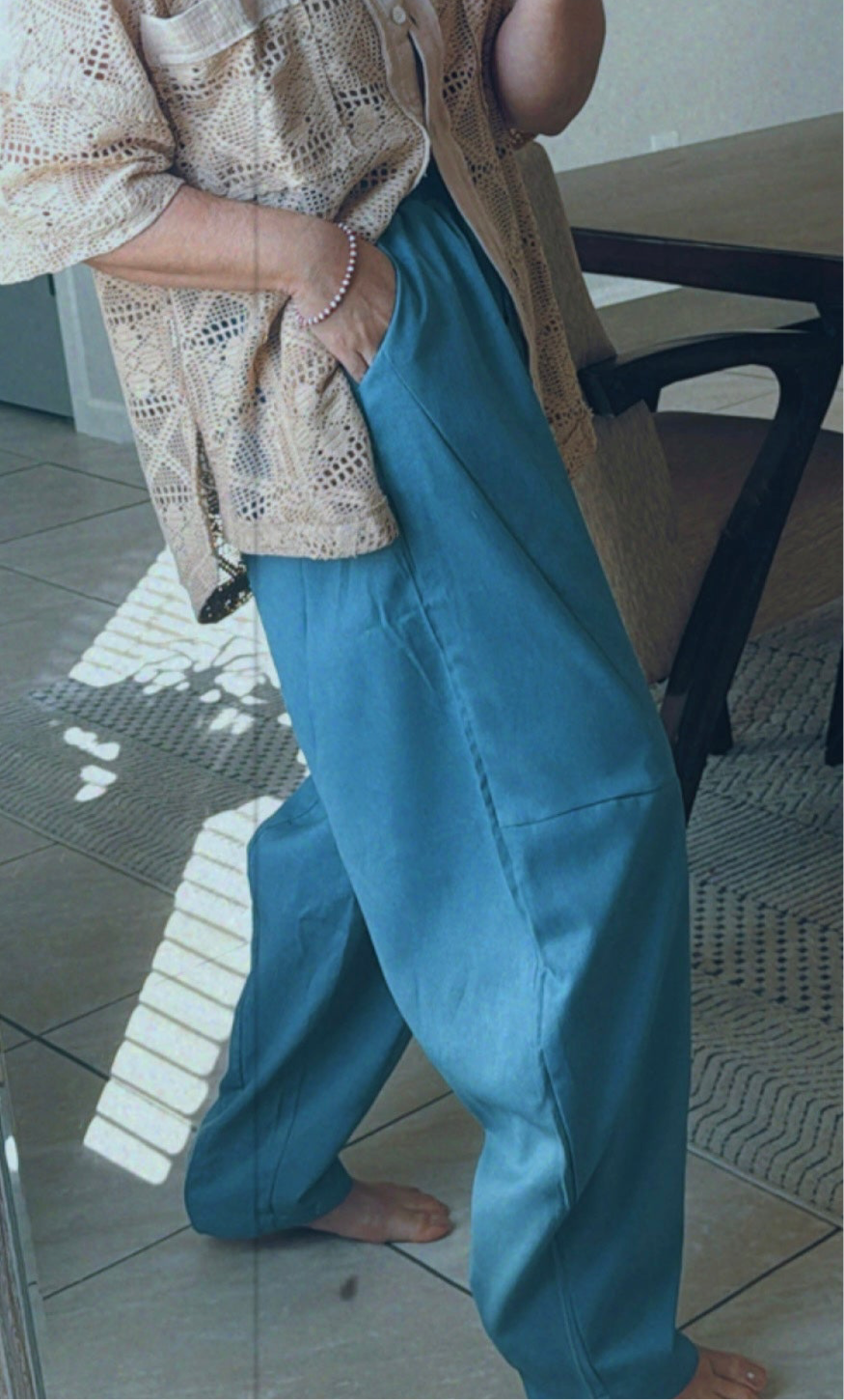 Azul Barrel Pant