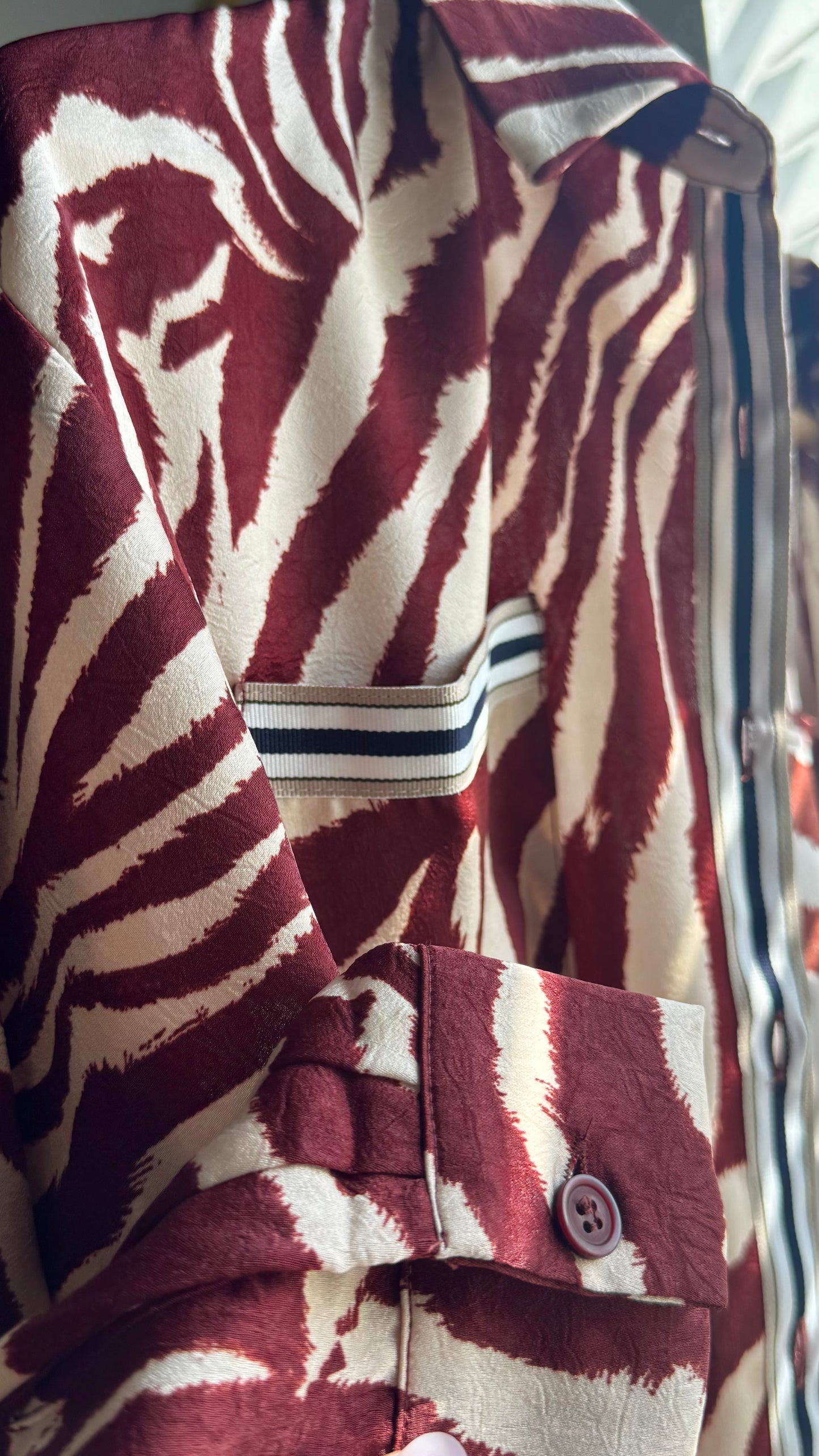 Maroon Zebra Set