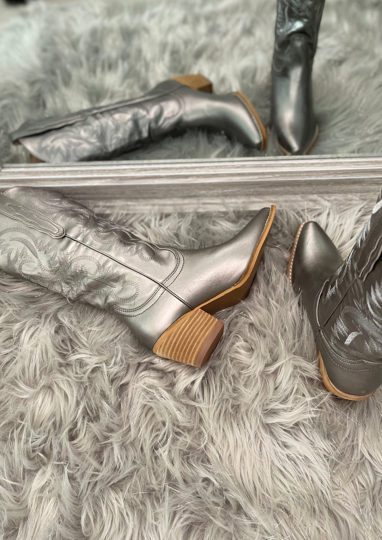 Pewter Semi-Matte Boots