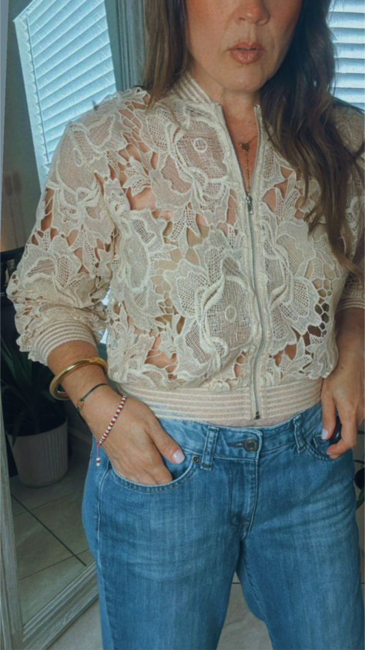 Antique Lace Bomber