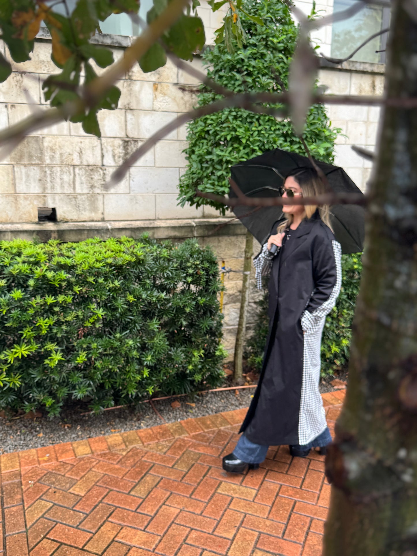 Trench checkered Coat
