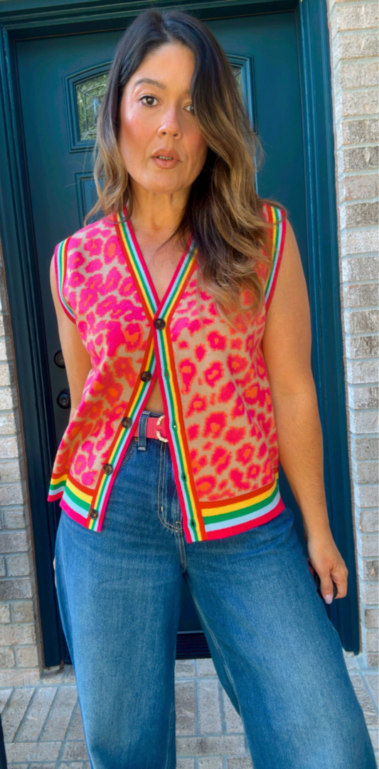 Rainbow Cozy Vest