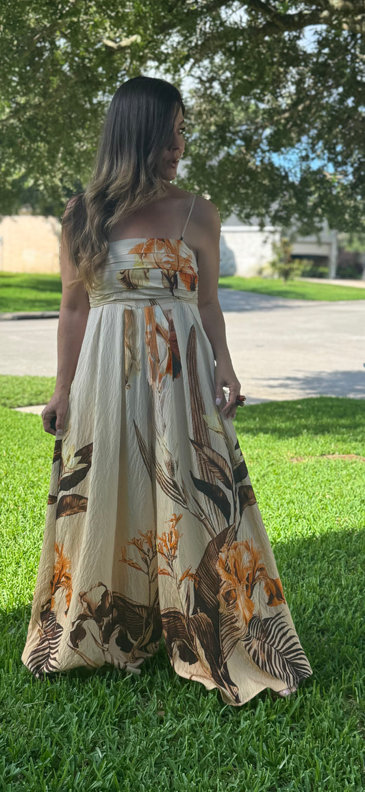 Brownish Corset Jumpsuit