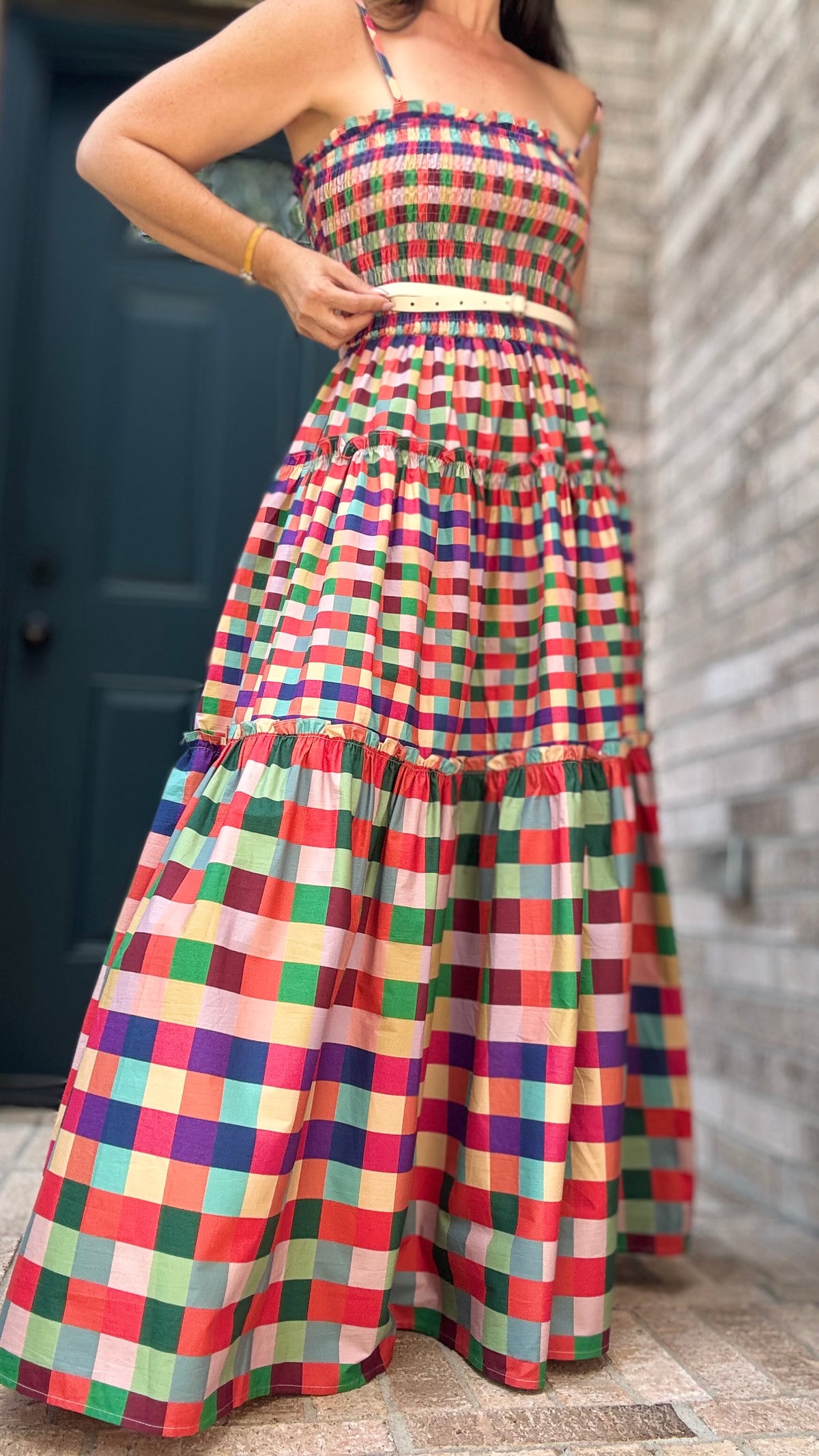 Plaid Maxi Dress