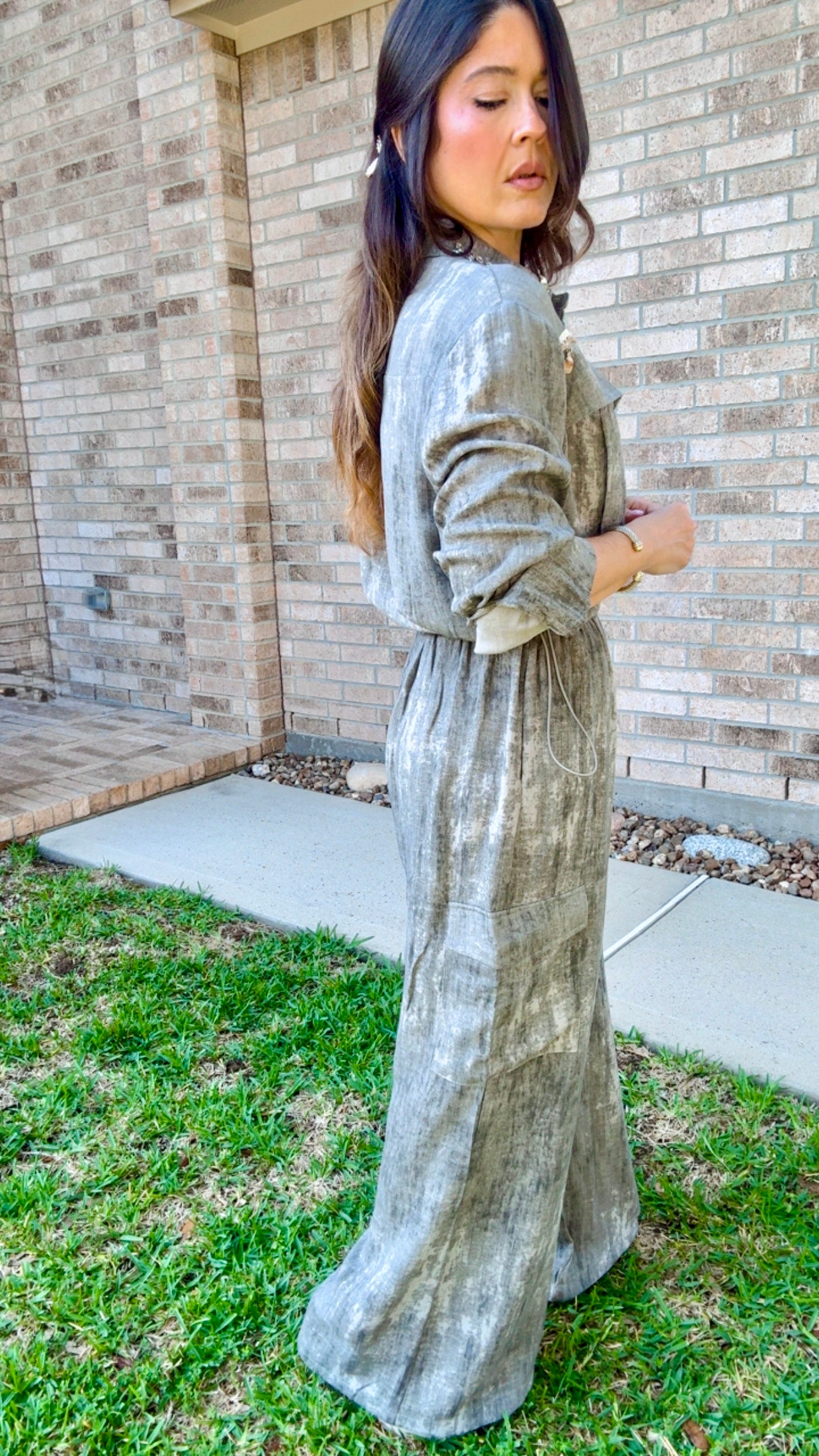 Gray🐚Linen set