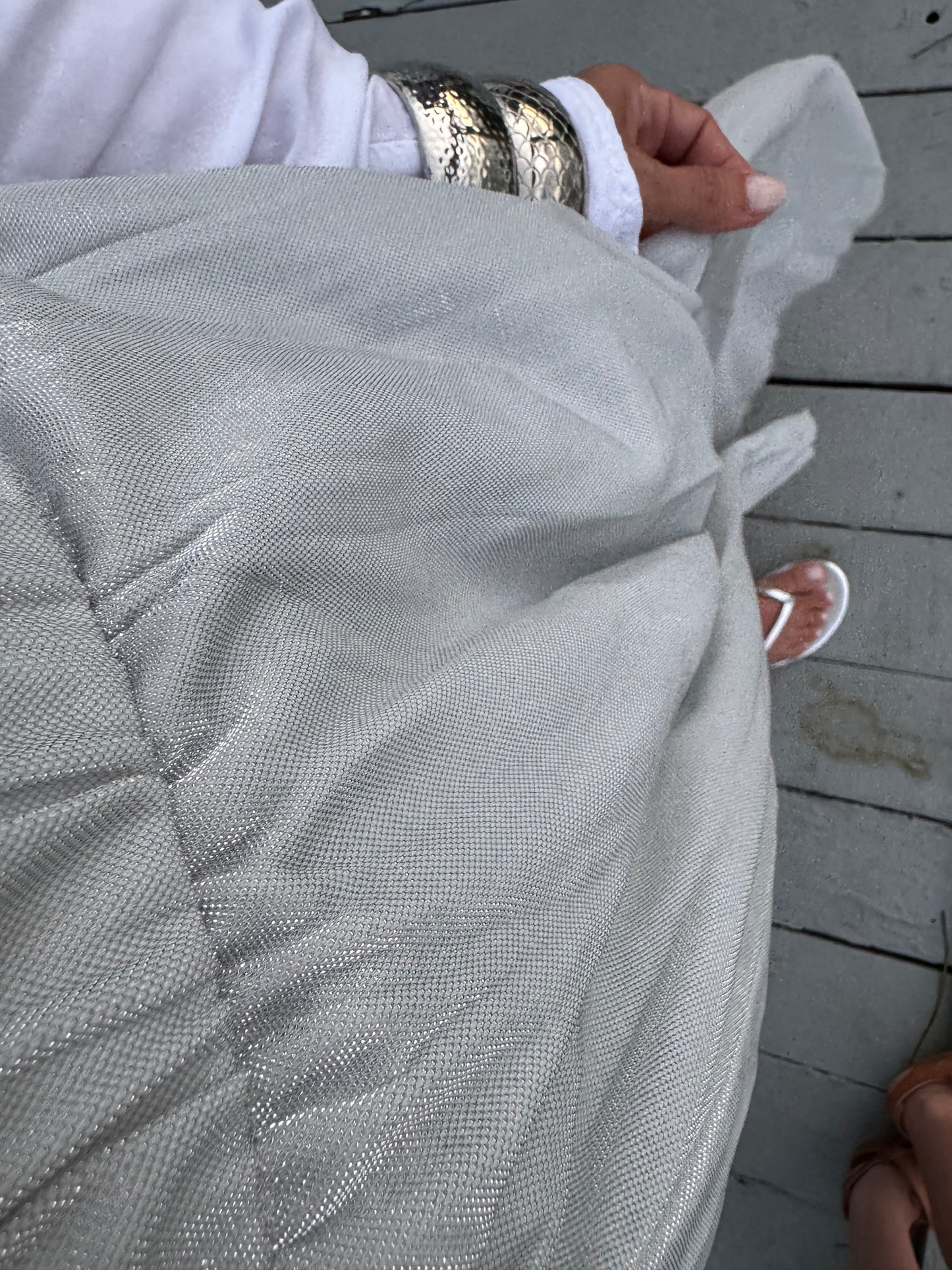 Silver Semi-Sheer
