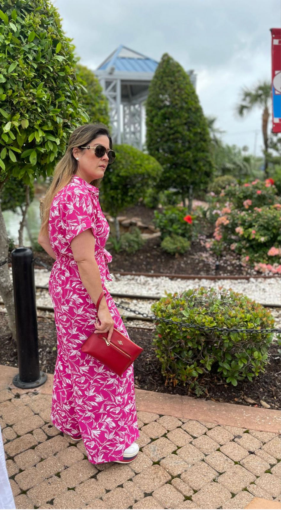 Tropical Hot Pink Jumpsuit