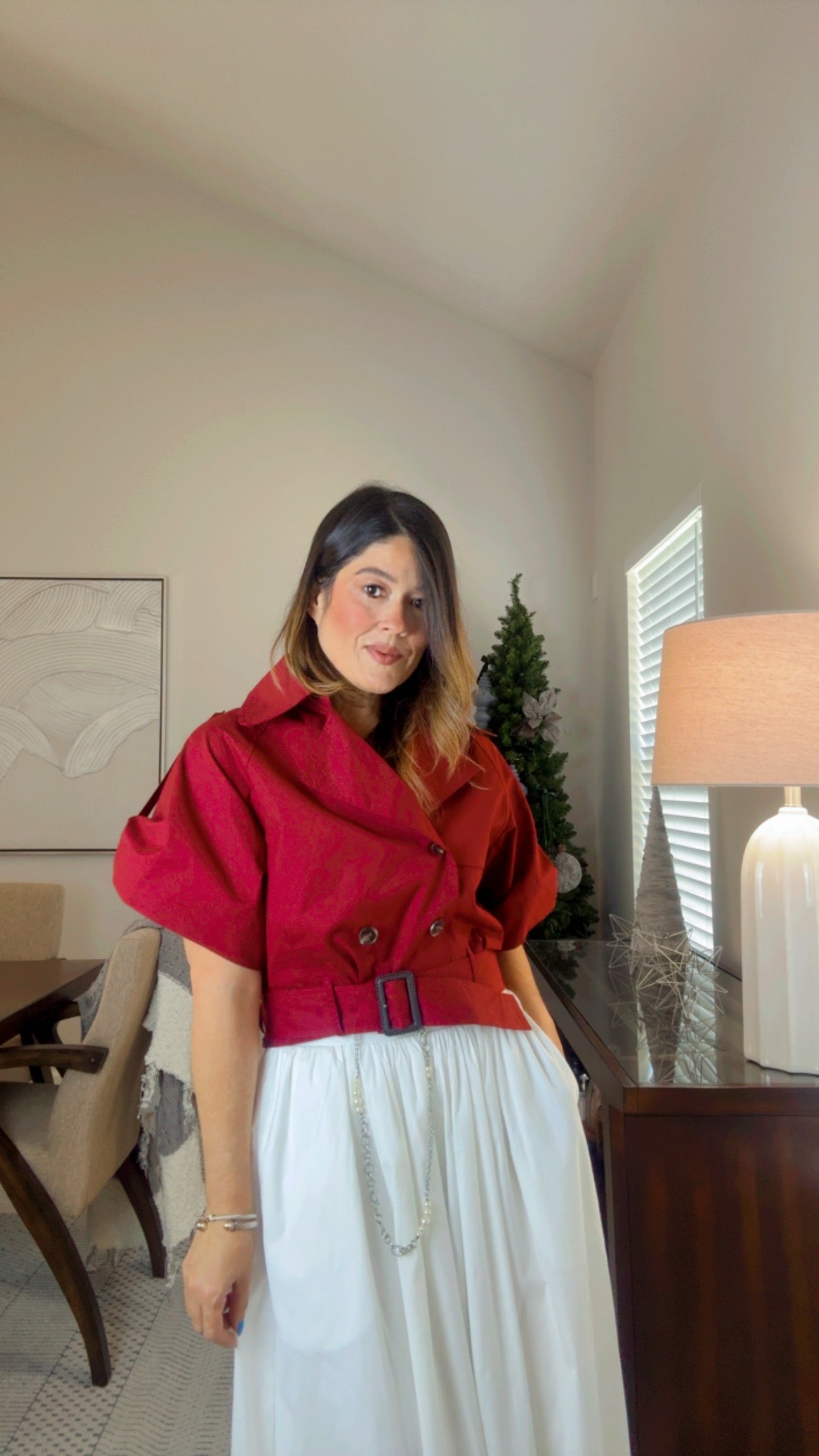 Tinto Wine Trench Top