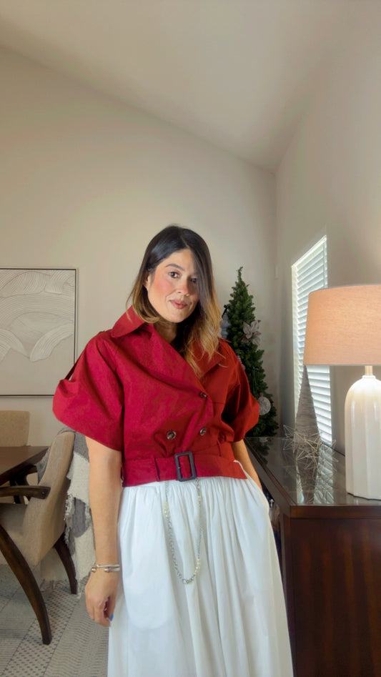 Tinto Wine Trench Top