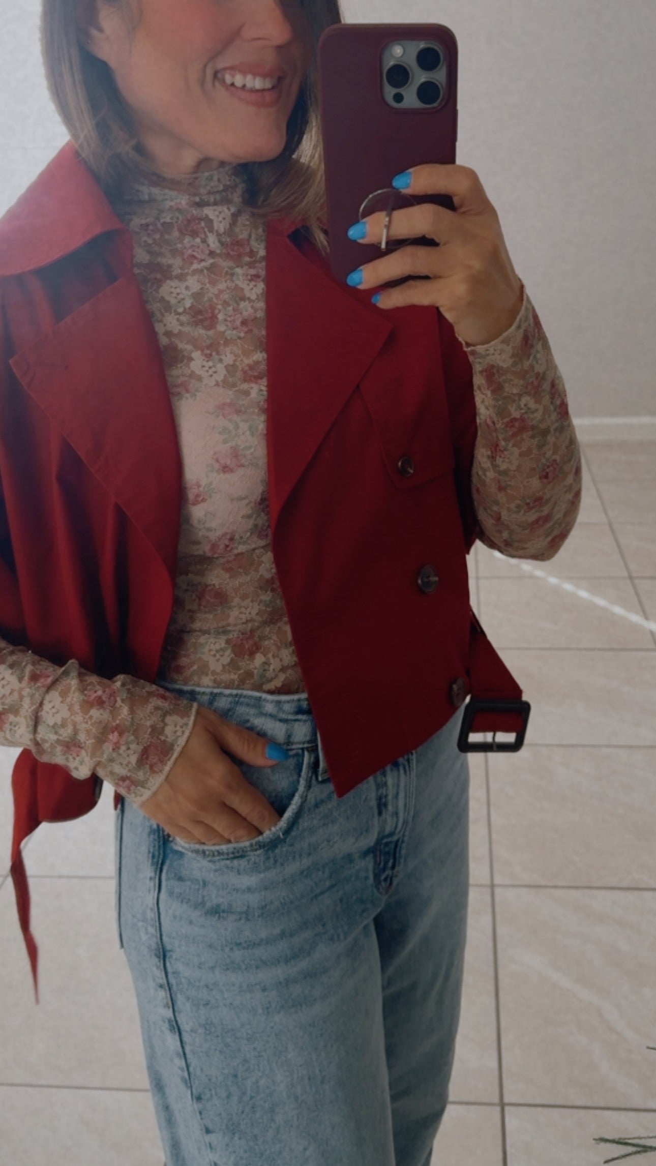 Tinto Wine Trench Top