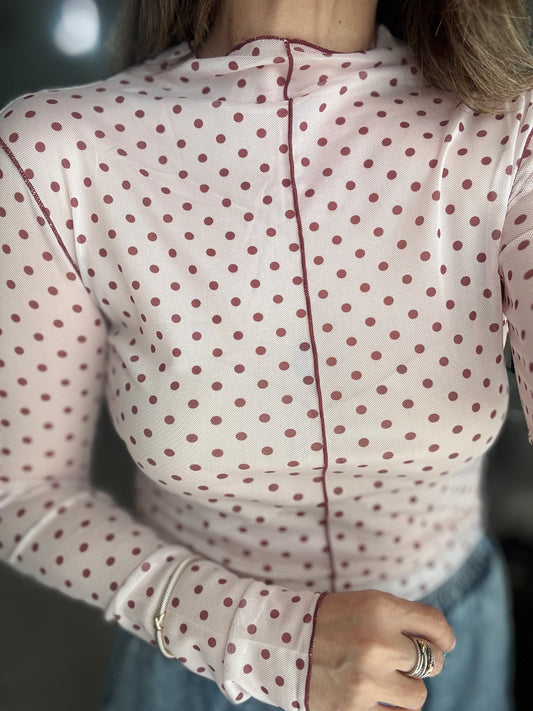 Pink Polka Dots mesh