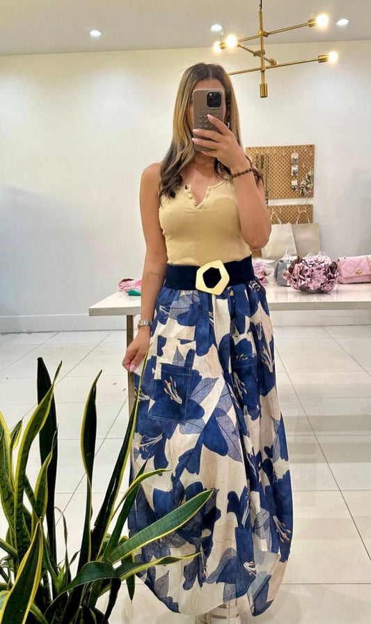 Big Flower Skirt