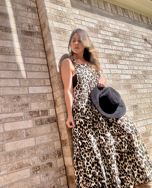 Leopard Midi- Overall