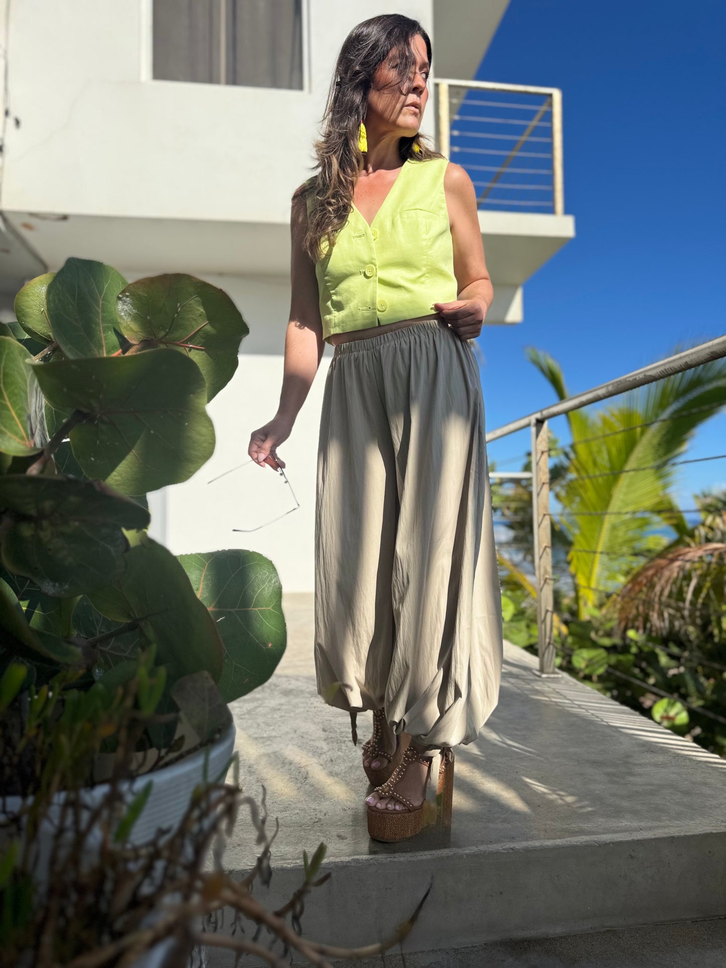 Taupe Bomber Pant