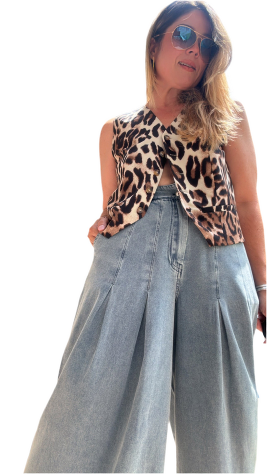 Leopard Vest