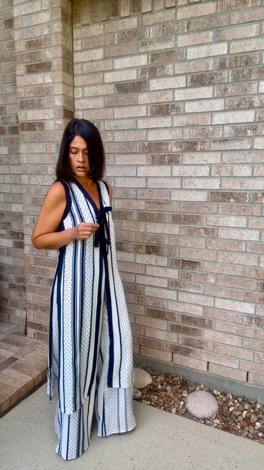 Polka Vest & Pant Set