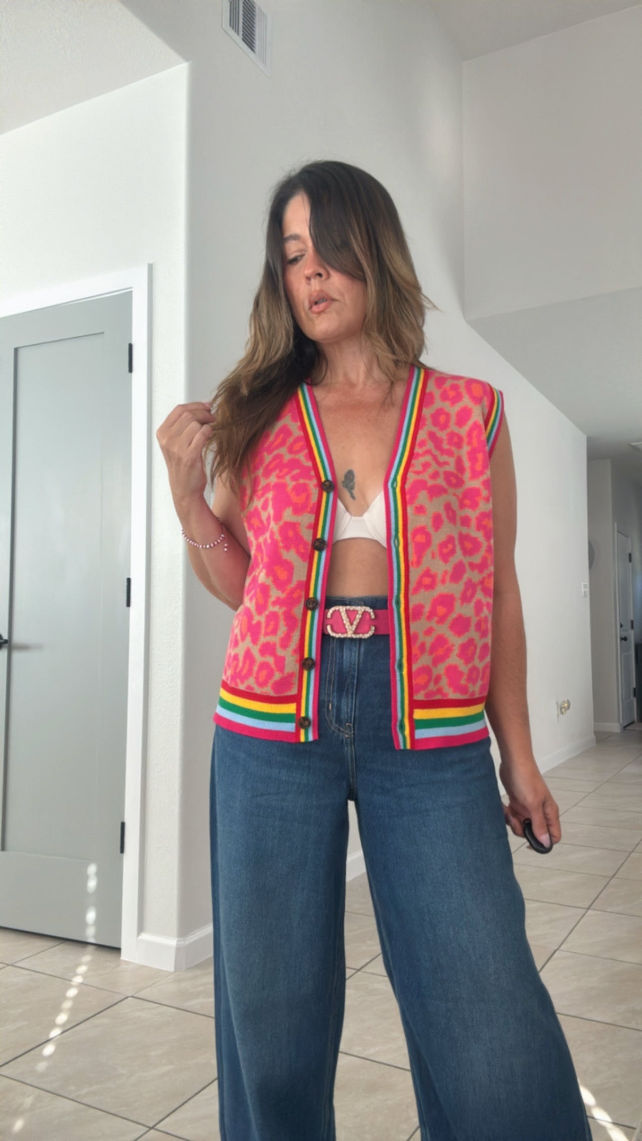 Rainbow Cozy Vest