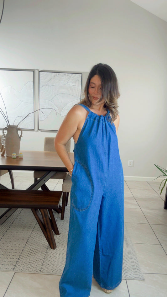 Halter Denim Overall