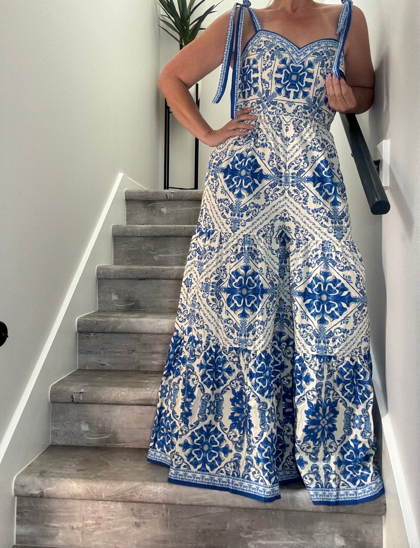 Indigo Mosaic Jumpsuit