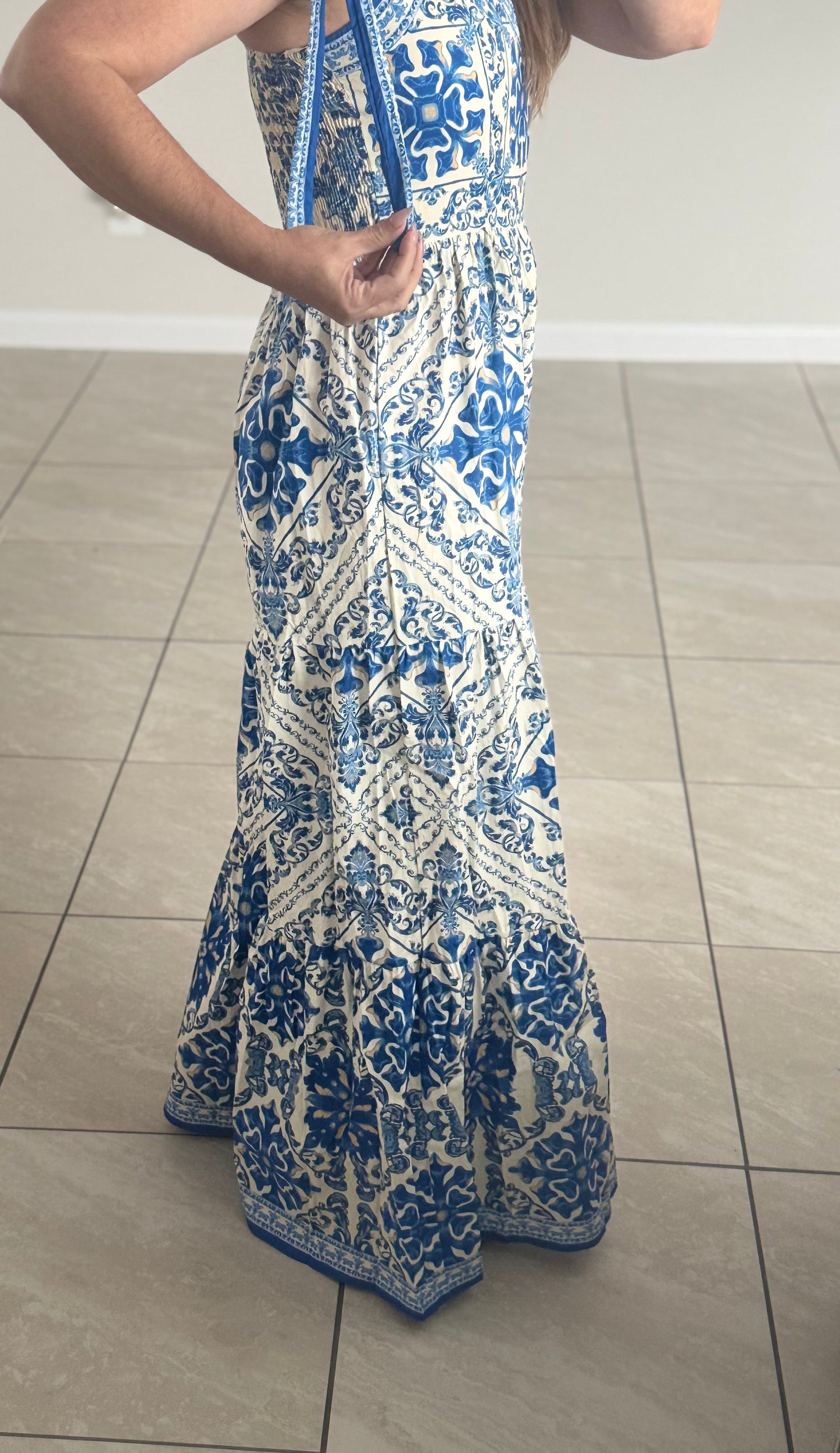 Indigo Mosaic Jumpsuit