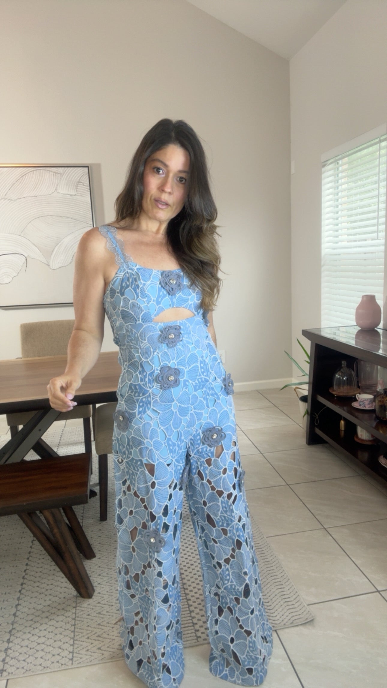 Lace cut-out Jumpsuit