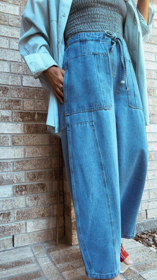 New Ankle Barrel Jean