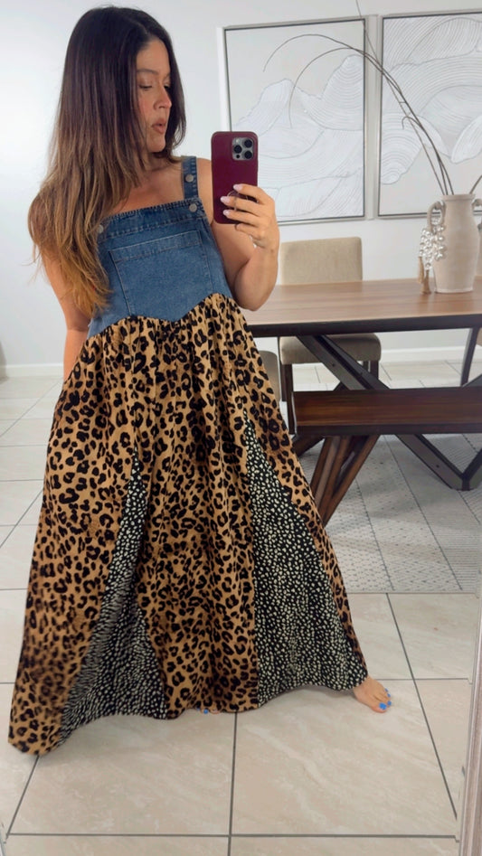 Denim-Dress Overall