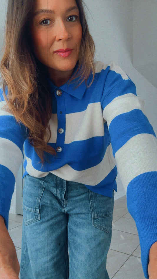 Polo Sweater Blue