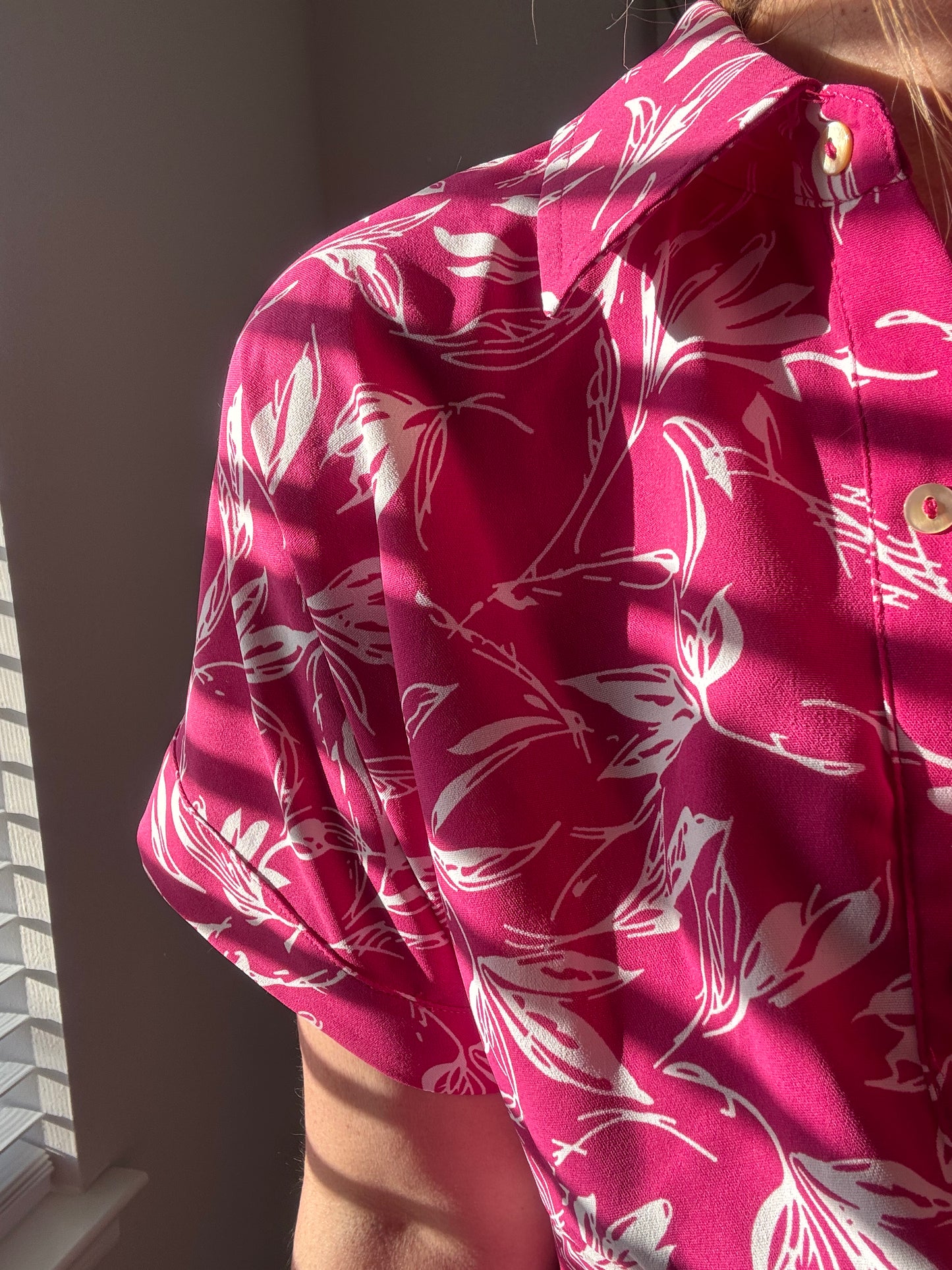 Tropical Hot Pink Jumpsuit