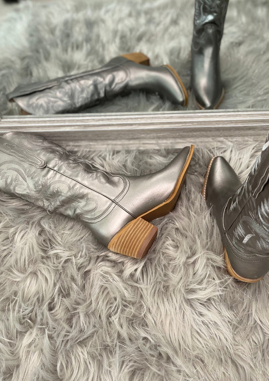 Pewter Semi-Matte Boots